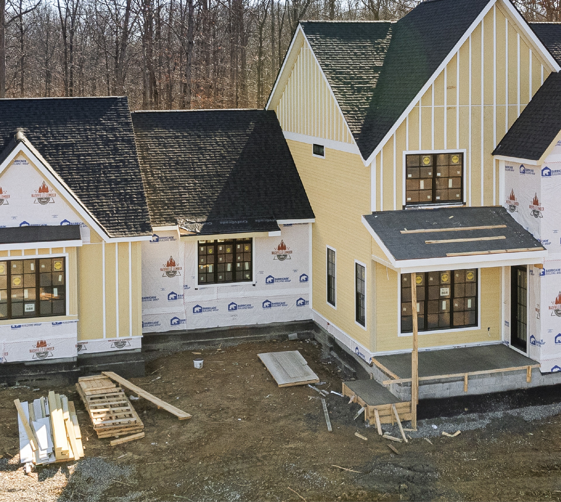 A home by Hewn under construction in middle tennessee