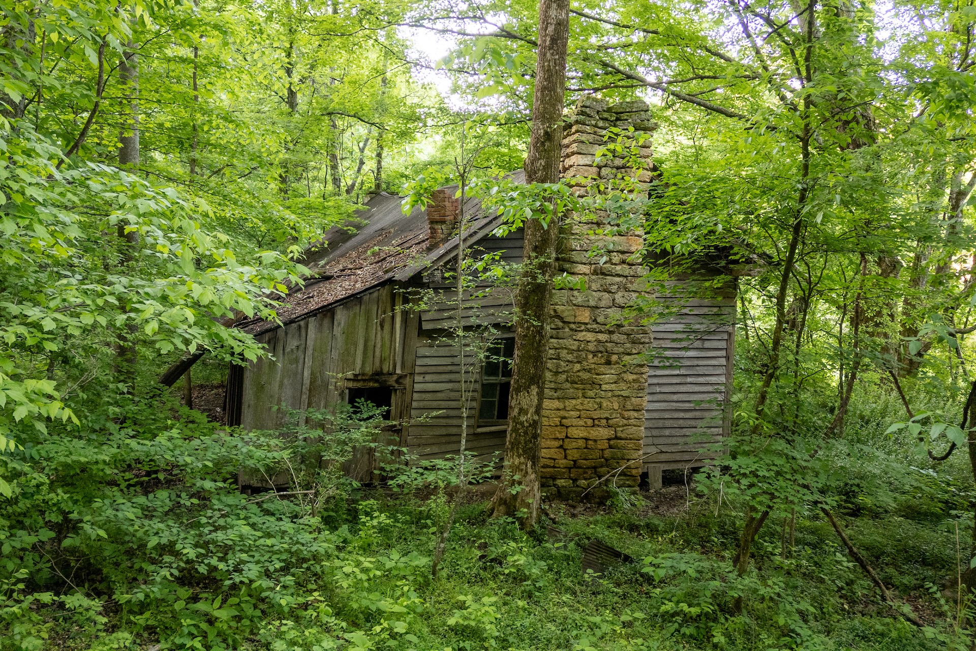 An old building on the davis farm property
